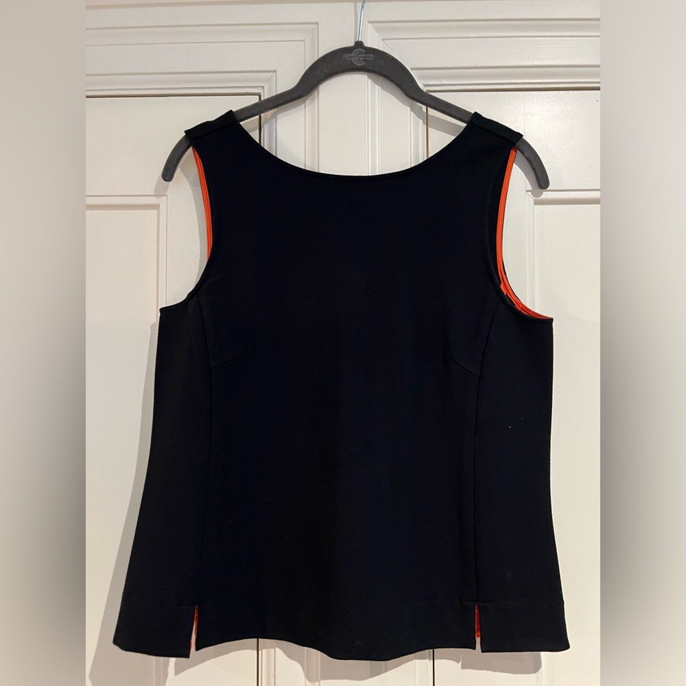 Women's Black Sleeveless Top, Cropped, Size 6, Like New.